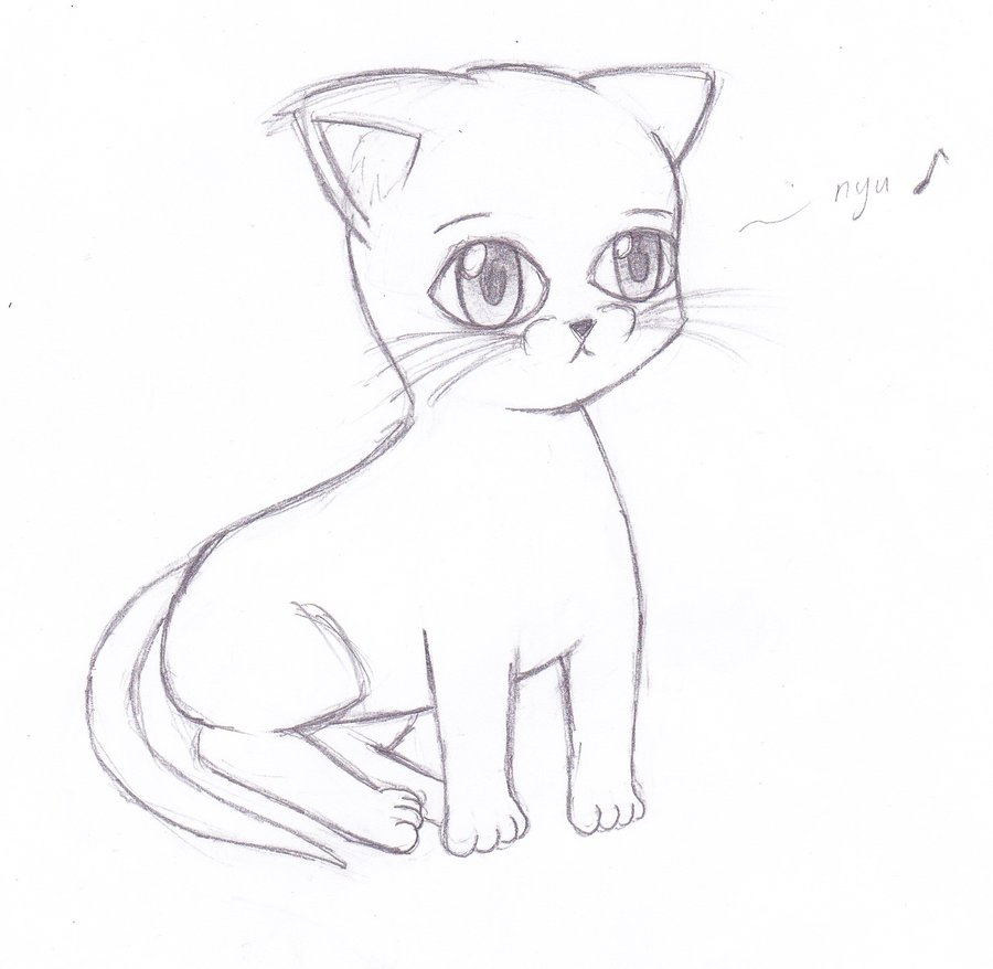 900x878 Cute Little Kitten Sketch Base By Crystalviolet500 - Kitten Sketch