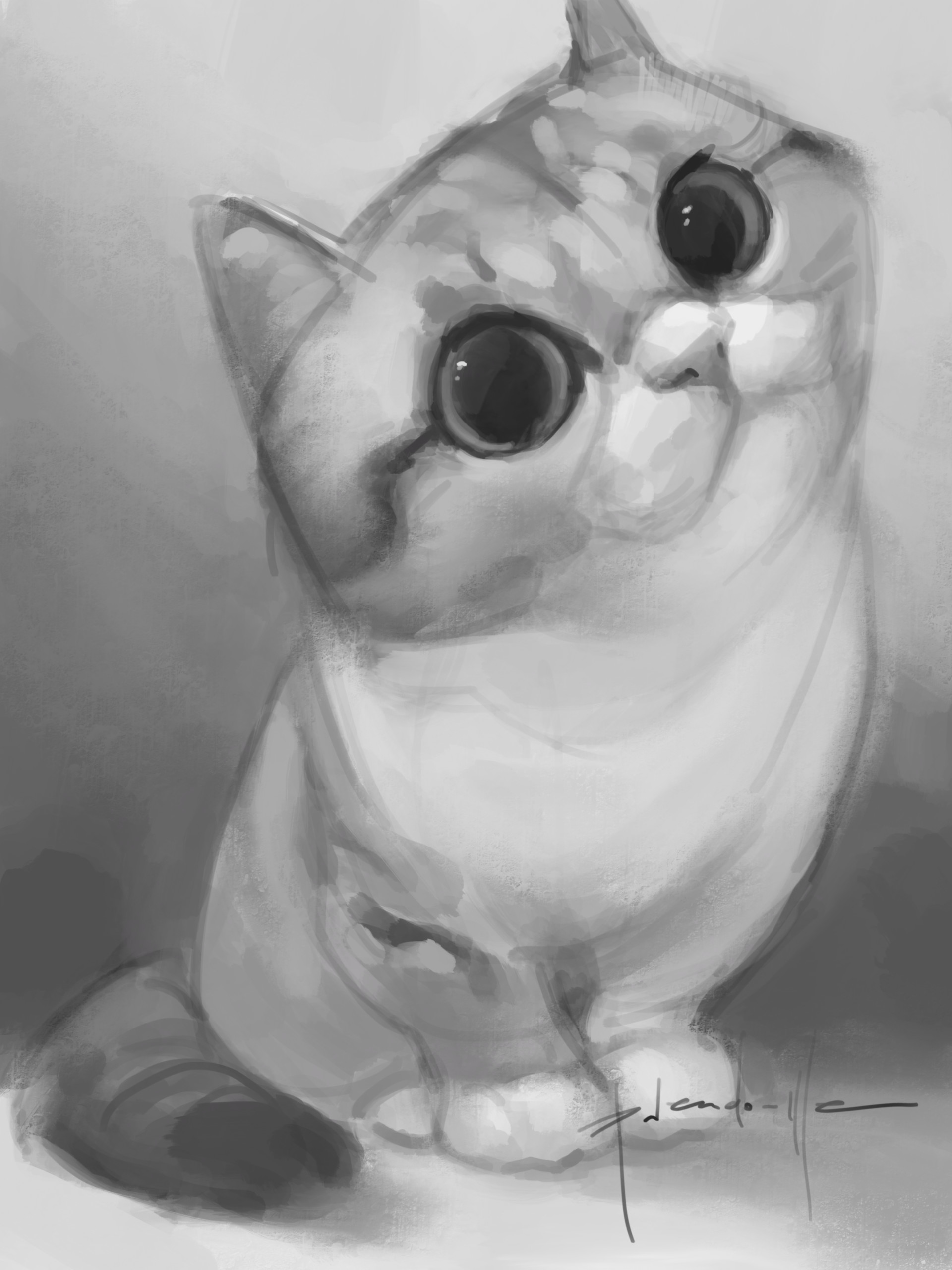 1920x2561 Flavia Yasin - Kitten Sketch