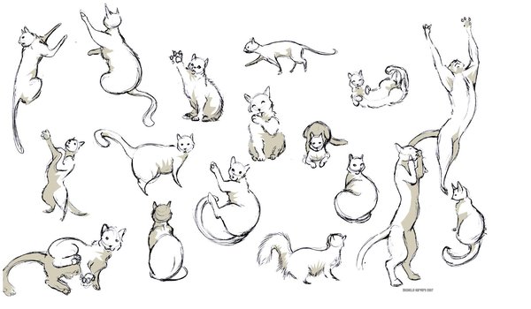 600x350 Cat Im A Kitty Cat By Wolfskulljack - Kitty Cat Sketch