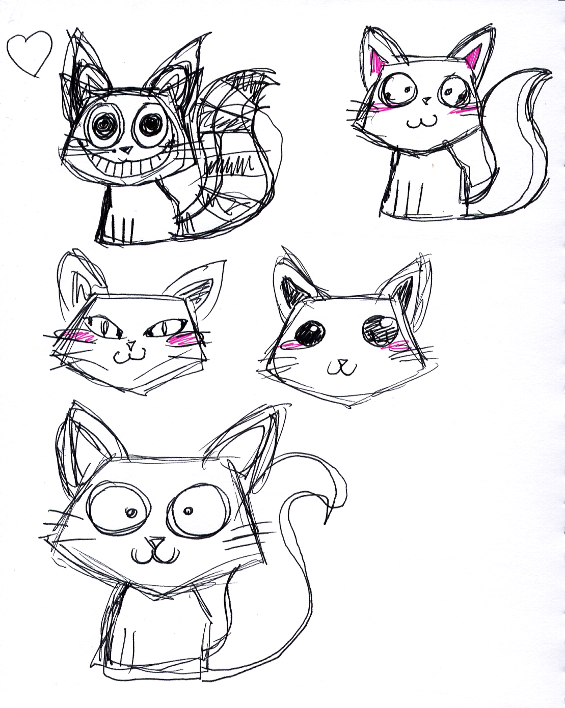 1109x1391 Kitty Sketch Strawberry Paisly - Kitty Sketch