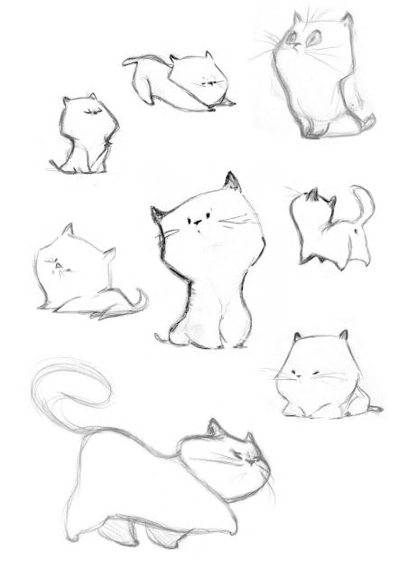 452x640 Kitty Sketching! Les Gribouillons De Caroline Piochon. Hehe They - Kitty Sketch