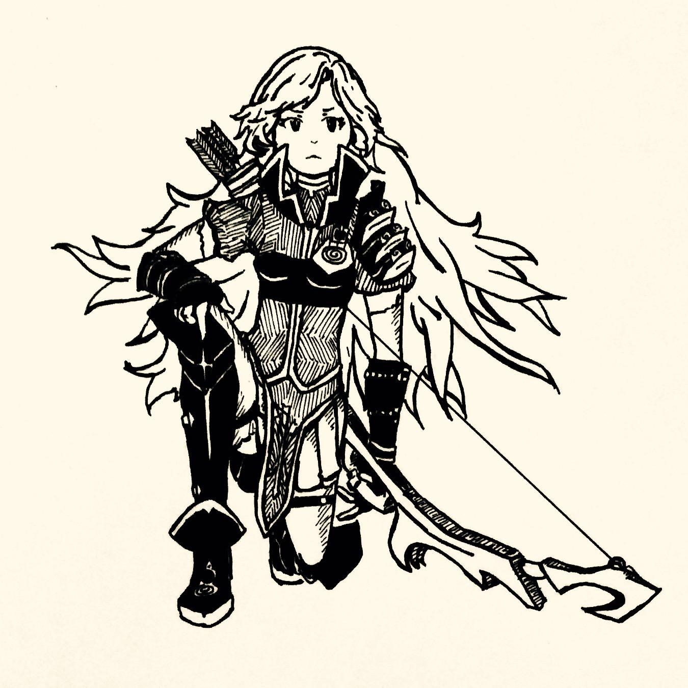 1350x1350 Art] Daily Clarisse - Knee Sketch