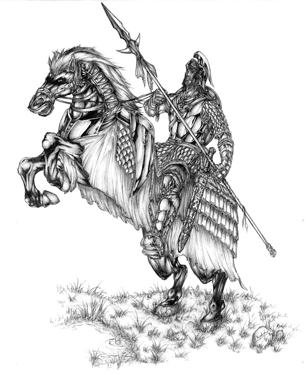 Knight On Horse Sketch at Explore collection of