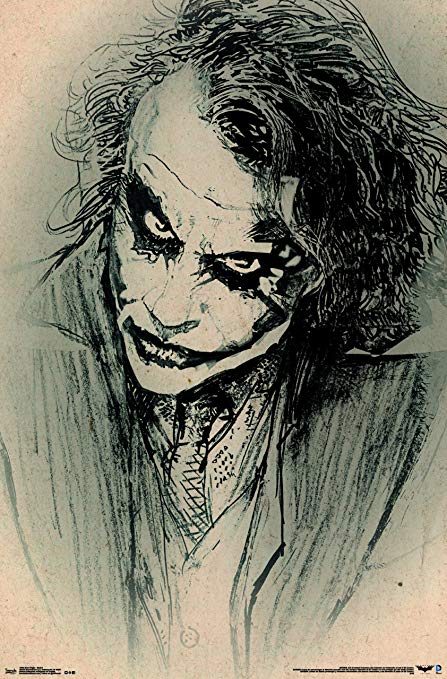 447x679 Trends International The Dark Knight Sketch Wall - Knight Sketch