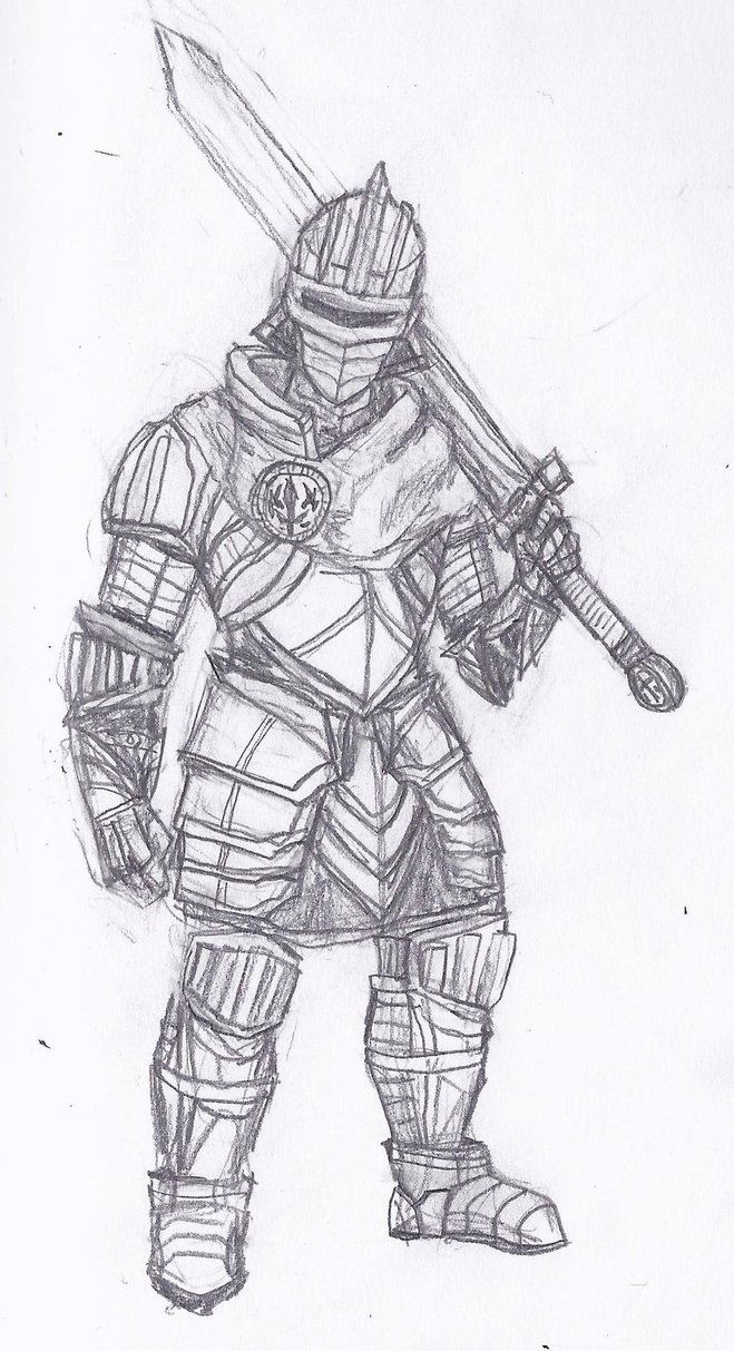 659x1213 Random Knight Drawing Sketch By Rekusha - Knight Sketch