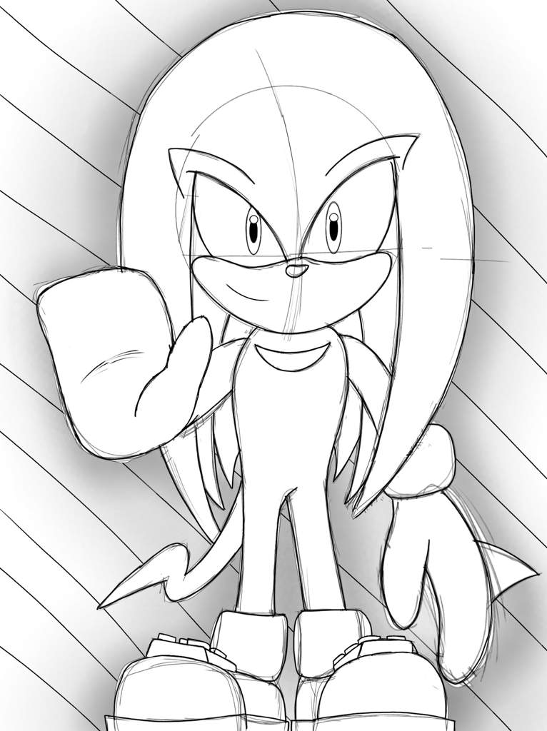 766x1024 Knuckles Sketch The Oh No Army Base Amino - Knuckles Sketch