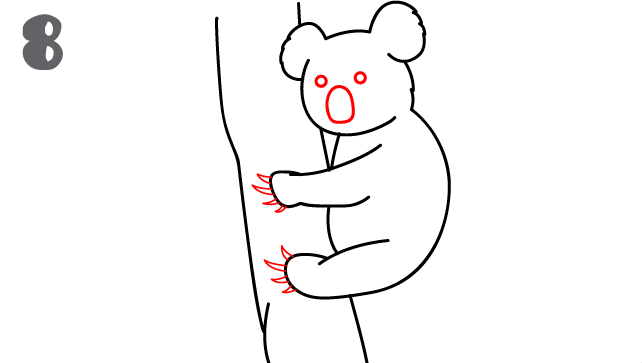 642x363 How To Draw A Koala - Koala Bear Sketch