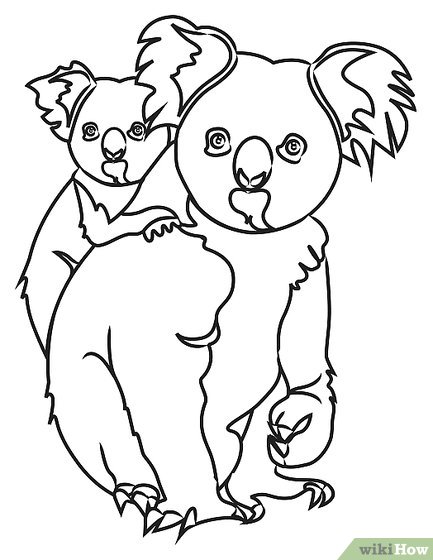 433x560 How To Draw Koala Bears 9 Steps (With Pictures) - Koala Bear Sketch