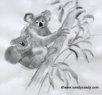 400x373 Drawing Everyday Koala Bear Sketches And Painting - Koala Bear Sketch