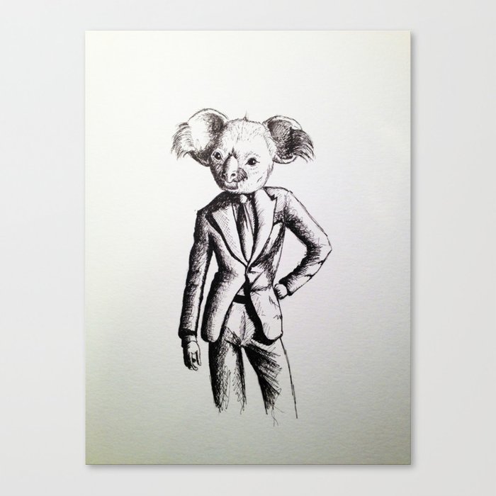 700x700 Koala (Sketch) Canvas Print By Lordcolinoneal Society6 - Koala Sketch