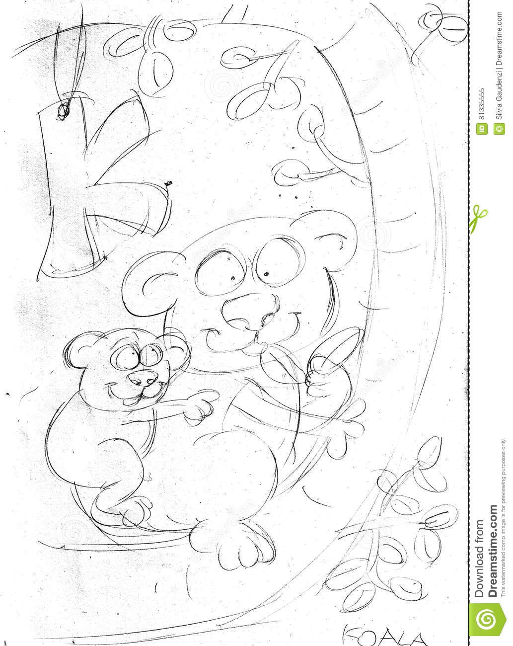 1033x1300 Pencil Sketch Of Alphabets Pencil Sketches Of Alphabets K Alphabet - Koala Sketch