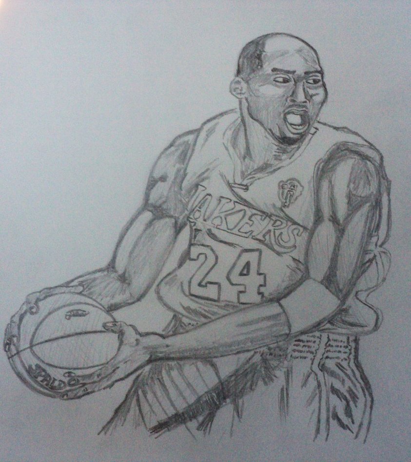 843x947 Kobe Bryant Sketch By Orion310 - Kobe Bryant Sketch
