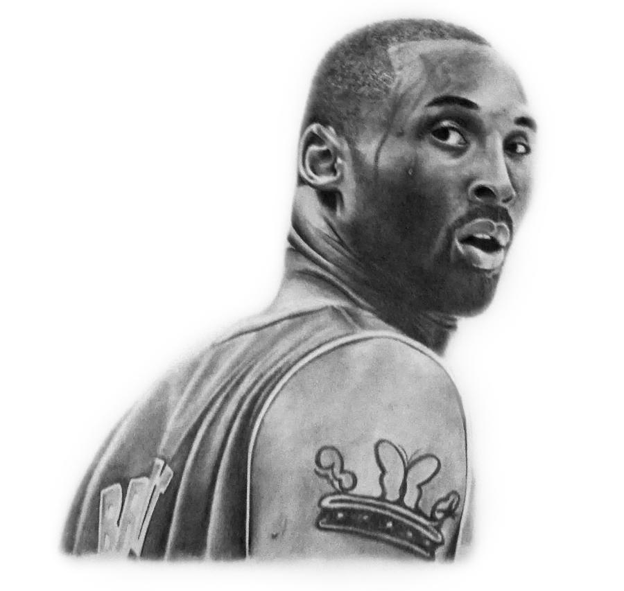 900x853 Kobe Bryant Drawing By Don Medina - Kobe Sketch