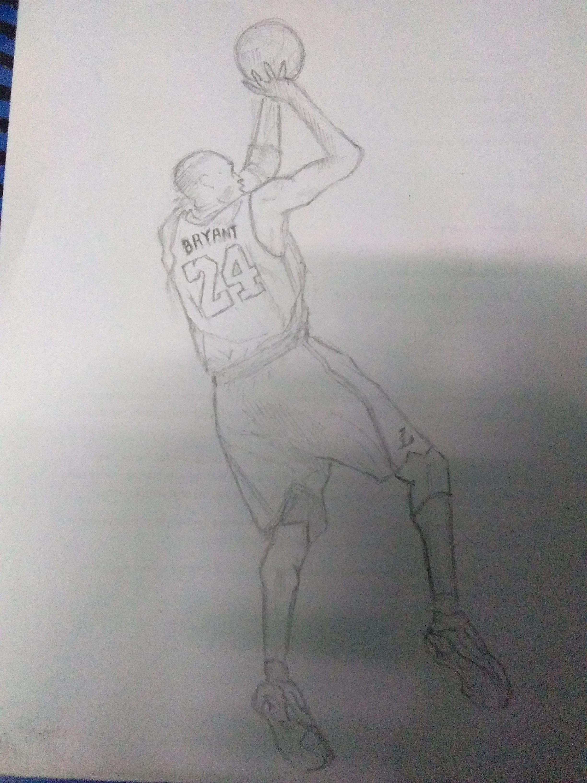 2448x3264 Simple Pencil Sketch Of Kobe Bryant Steemit - Kobe Sketch