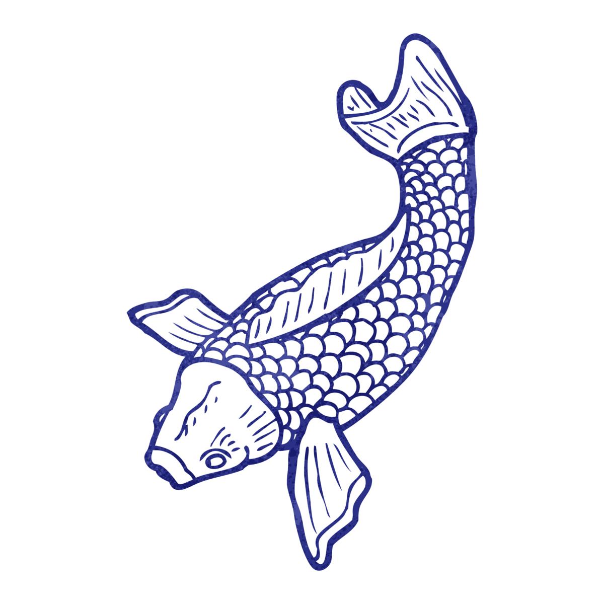 1200x1200 Tips For Drawing The Symbolic Koi Fish In A Few Simple Steps - Koi Fish Tattoo Sketch