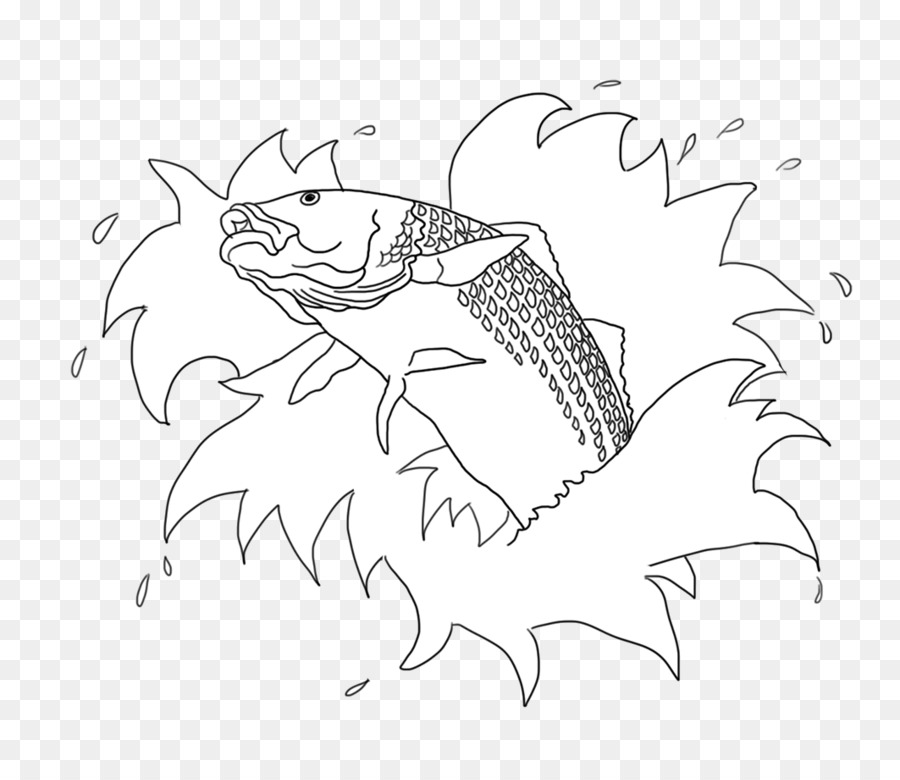 900x780 Drawing Koi Line Art Sketch - Koi Sketch