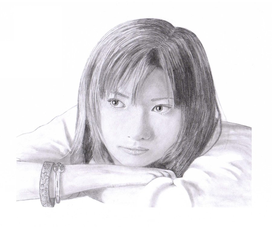 900x753 Asian Girl By Sugesnugetti - Korean Girl Sketch