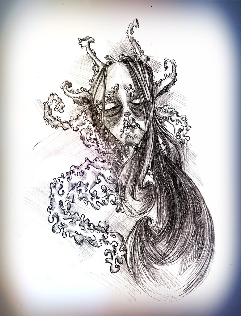 780x1025 Kraken (Sketch) By La Fee Verte Art - Kraken Sketch