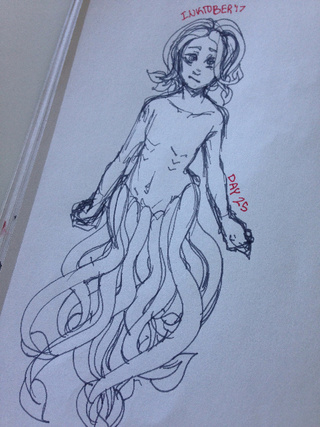 320x427 Kraken Drawings On Paigeeworld. Pictures Of Kraken - Kraken Sketch