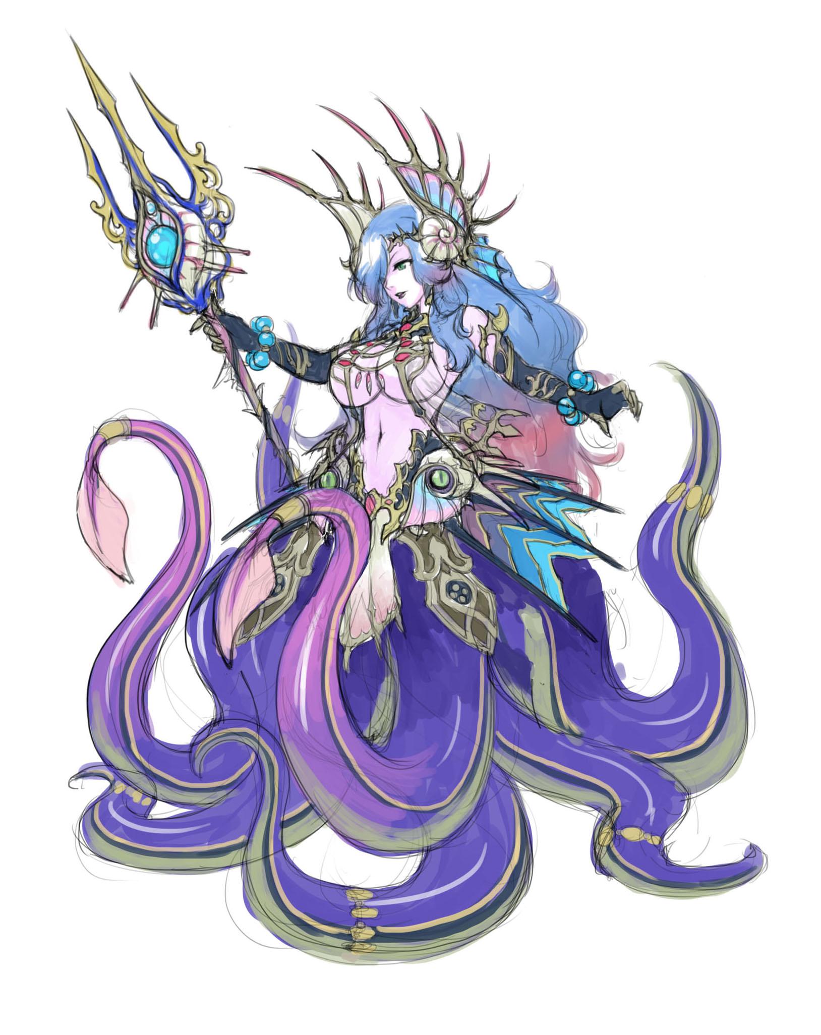 1628x2052 Image - Kraken Sketch