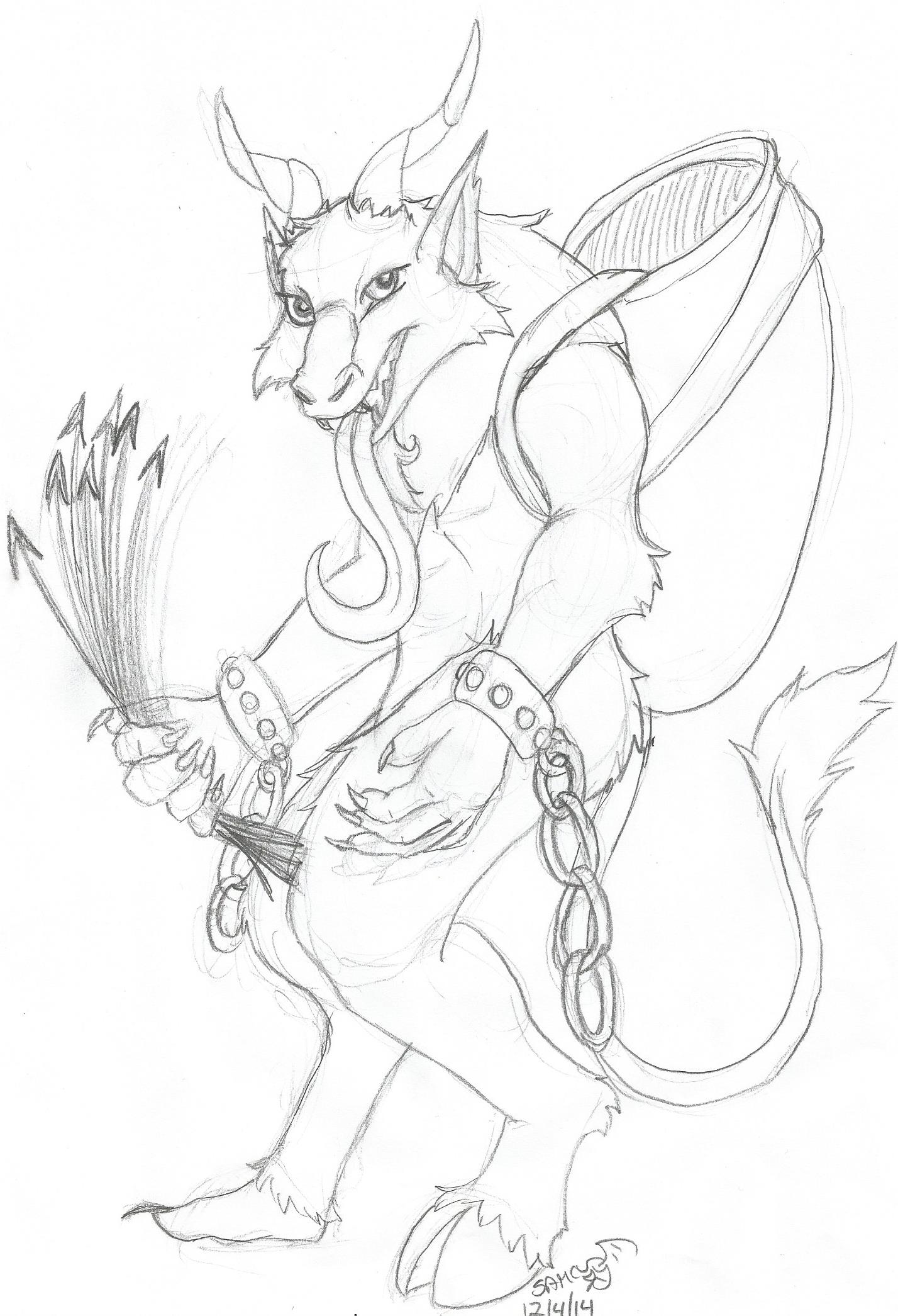 1428x2091 Krampus - Krampus Sketch