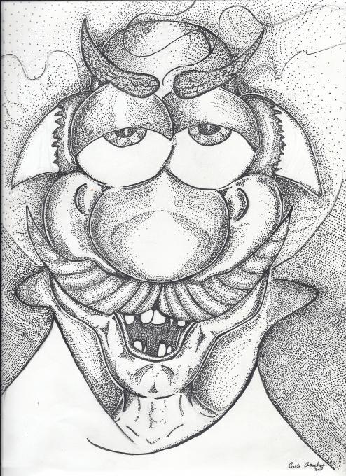 494x680 Krampus Or A Halloween. Types Drawings. Drawings. Pictures - Krampus Sketch