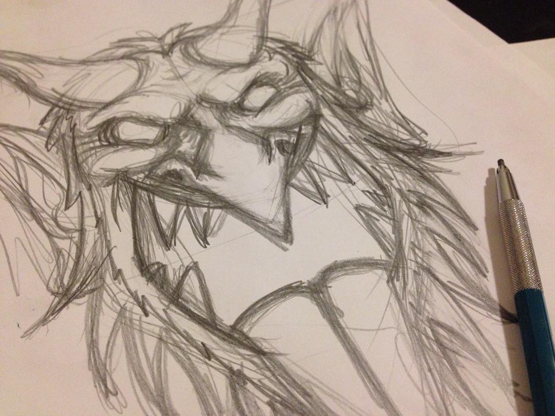 1080x810 Looking Forward To Working On The Color Version Of This Krampus - Krampus Sketch