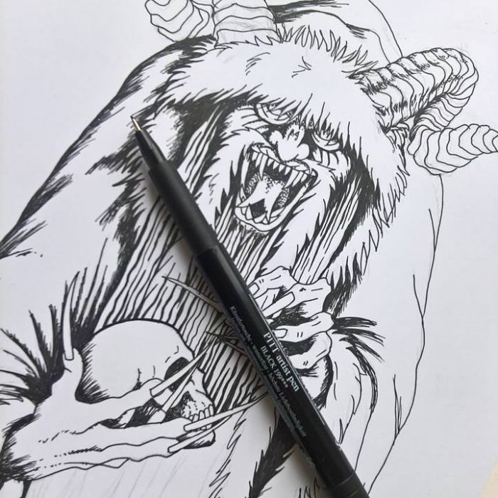 700x700 Sketch Fest! - Krampus Sketch