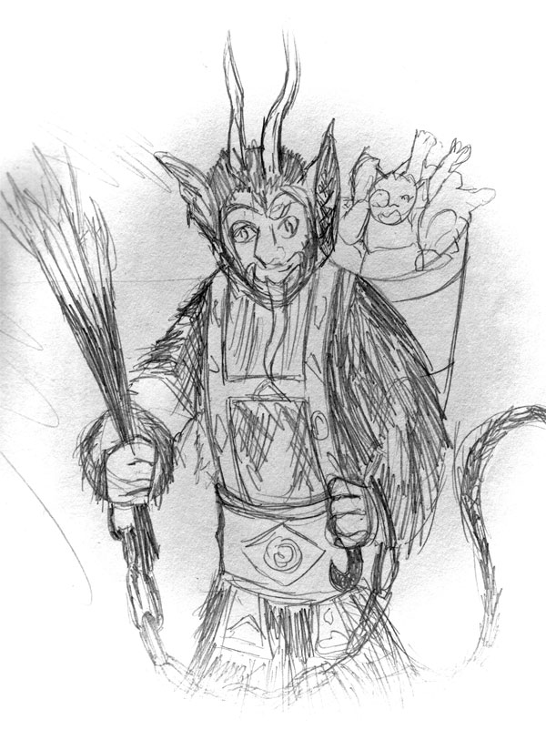 600x813 Sketch Journal - Krampus Sketch