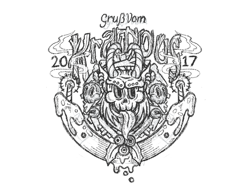 800x600 Greetings From Krampus Sketch By Revengelover - Krampus Sketch