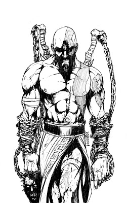 251x400 Draw - Kratos Sketch