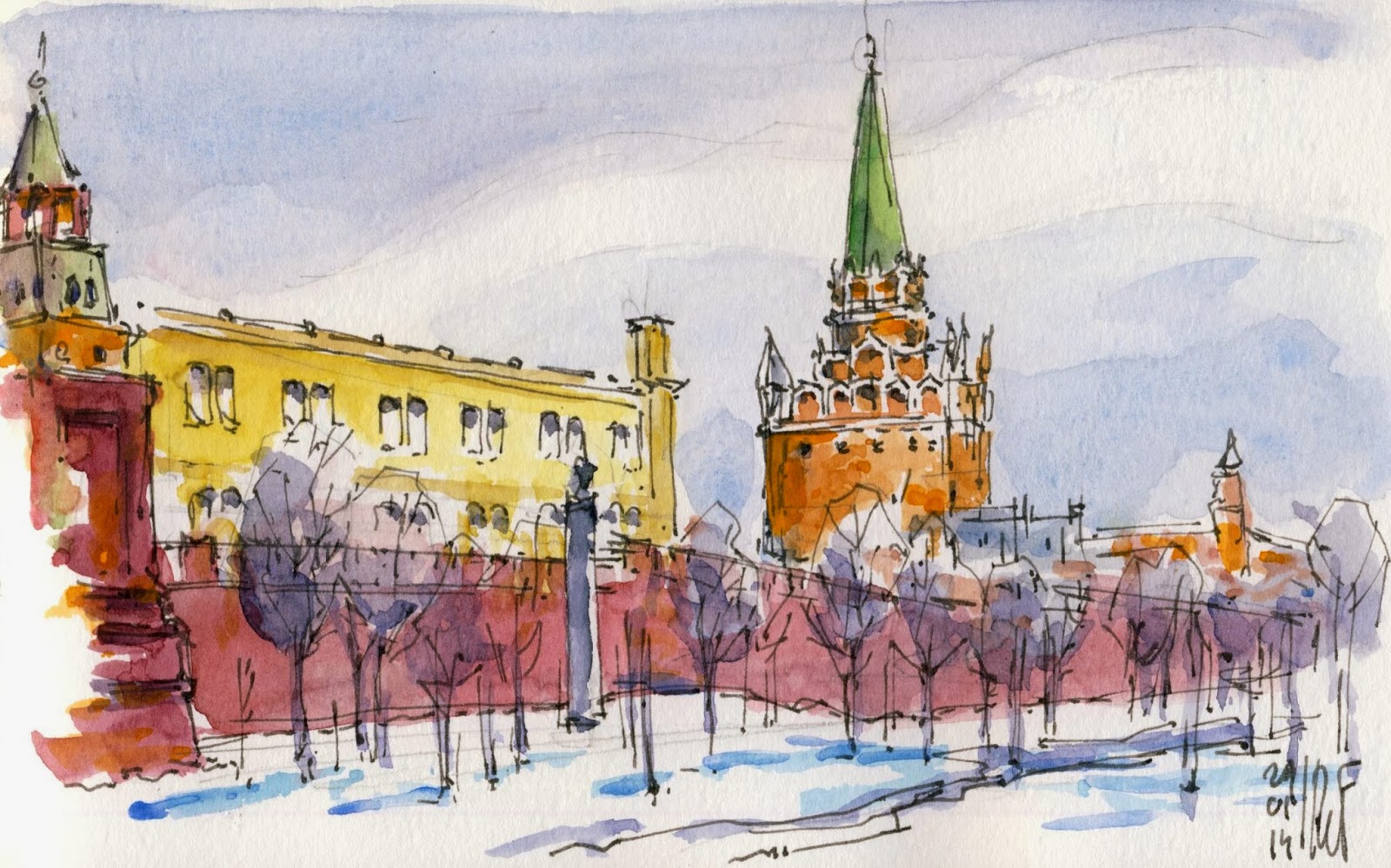 1600x999 Rene Fijten Sketches Kremlin - Kremlin Sketch