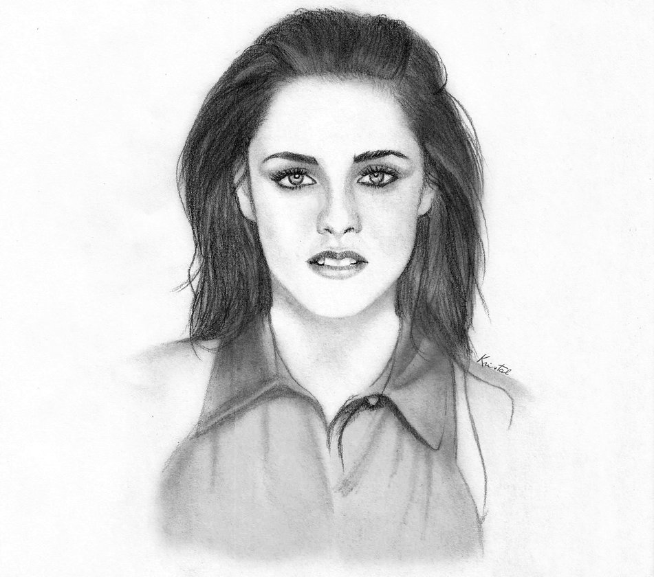 951x840 Kristen Stewart Drawing, Pencil, Sketch, Colorful, Realistic Art - Kristen Stewart Sketch