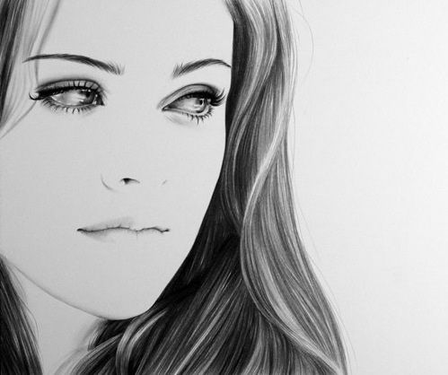 Kristen Stewart Sketch at PaintingValley.com | Explore collection of ...