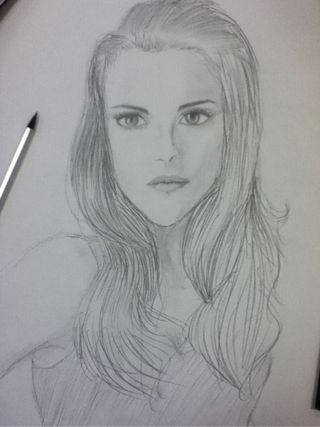 320x427 Eweeuh I Failed On This So Bad - Kristen Stewart Sketch