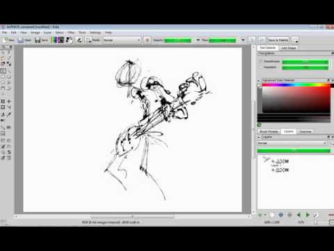480x360 Krita Sketch Brush Timelaps - Krita Sketch