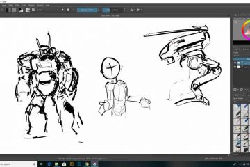 360x240 Krita Monstabot - Krita Sketch