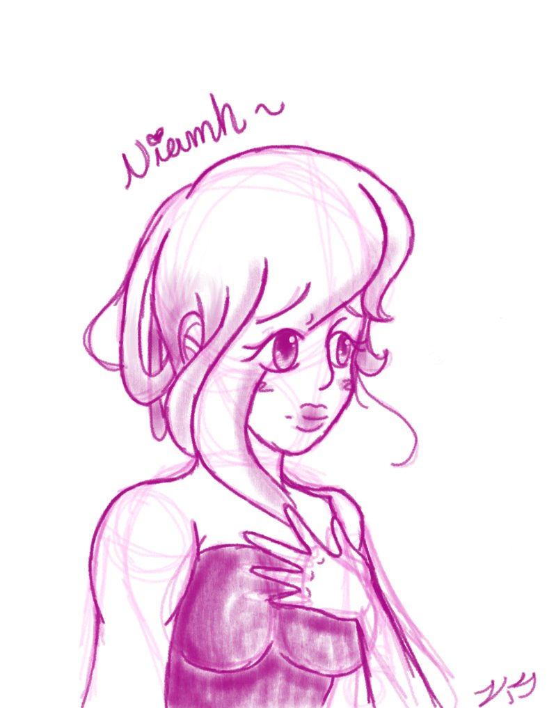 786x1017 Niamh (Krita Sketch) By Liliumphiladelicum - Krita Sketch