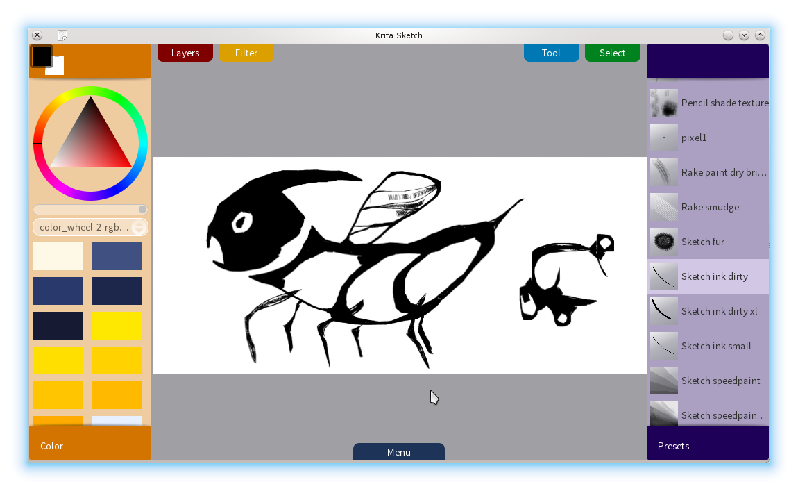 1150x707 Leinir Fuzz Life Love Smooth Krita Sketch Is Inspiring - Krita Sketch