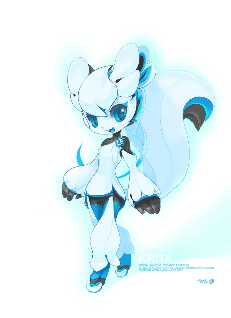763x1048 The Krita Mascot By Tysontan - Krita Sketch Android