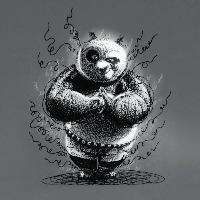 770x770 Kung Fu Panda Po Drawing By Galina Povhanych Saatchi Art - Kung Fu Panda Sketch