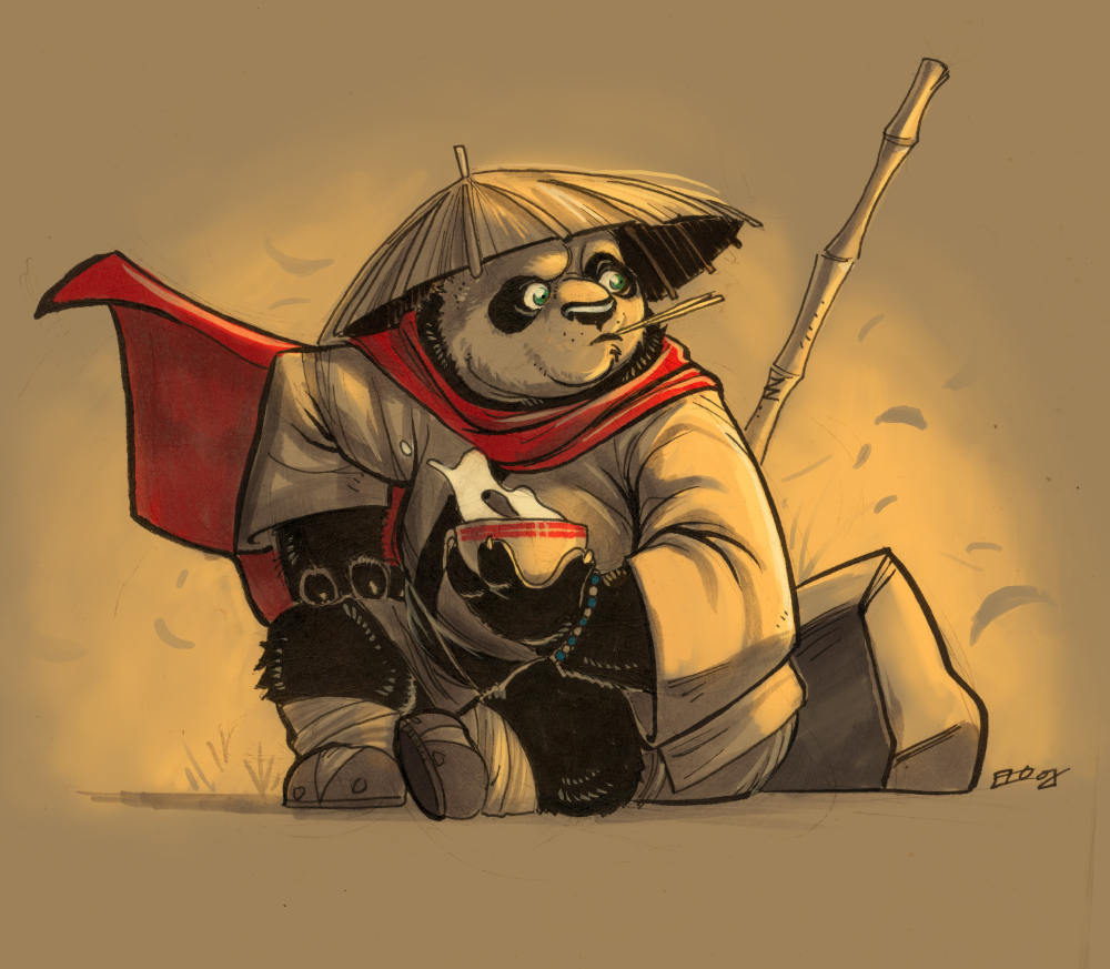 1000x873 Kung Fu Panda Sketch Cartoon Background Image For Tablet - Kung Fu Panda Sketch