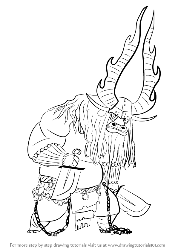 596x842 Learn How To Draw Kai From Kung Fu Panda 3 (Kung Fu Panda 3) Step - Kung Fu Panda Sketch