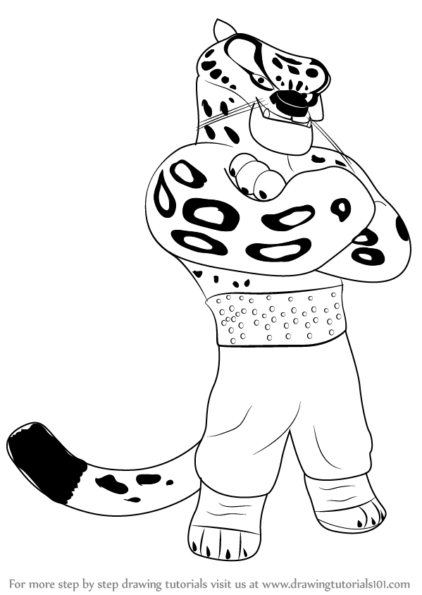 599x844 Learn How To Draw Tai Lung Leopard From Kung Fu Panda (Kung Fu - Kung Fu Panda Sketch