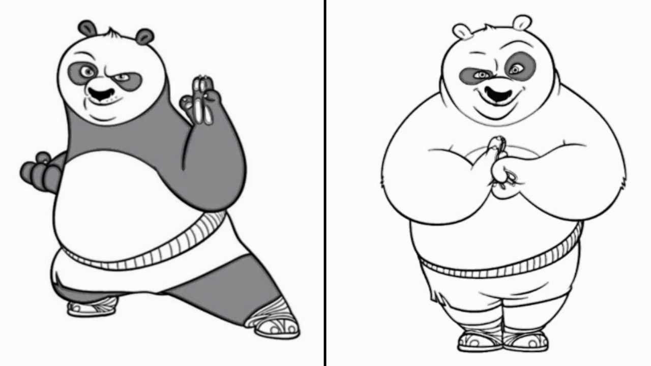 1280x720 Kung Fu Panda - Kung Fu Sketch
