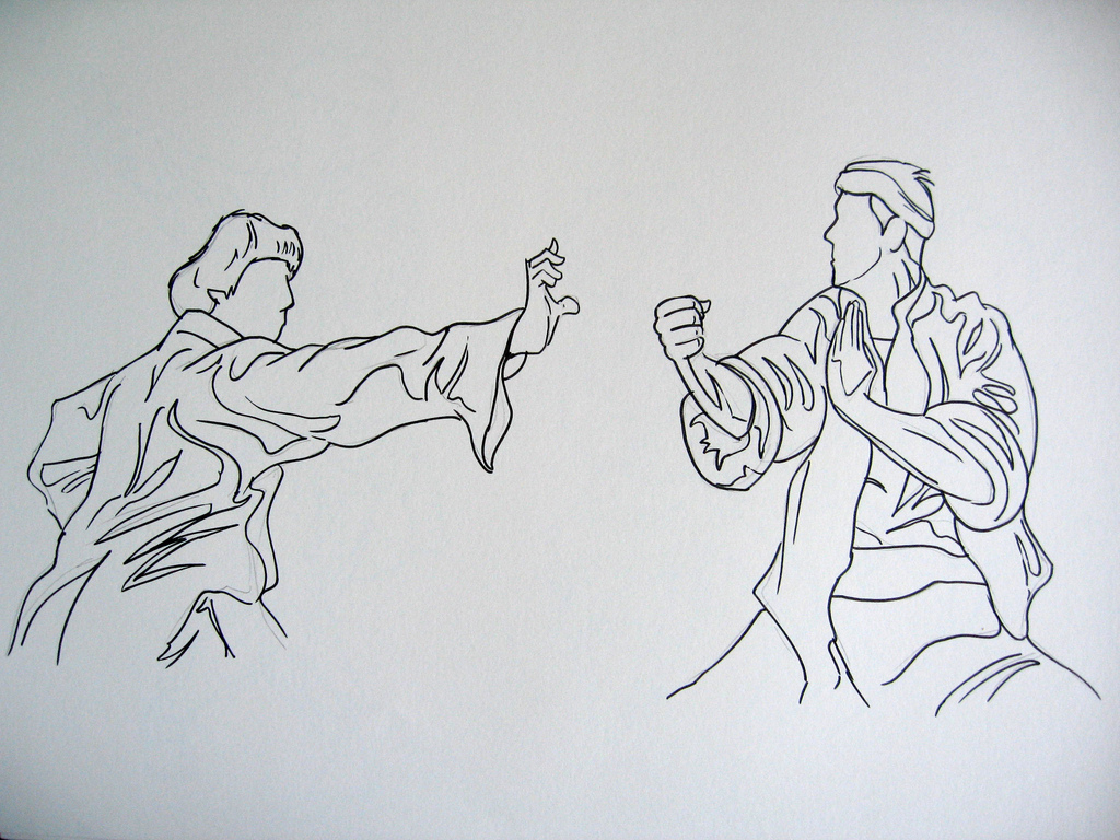 1024x768 Kung Fu Sketch Just Came Across These While Looking For - Kung Fu Sketch