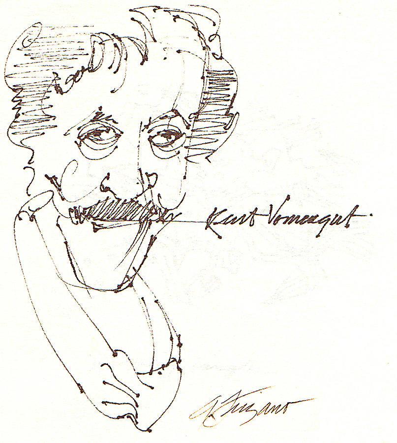 807x900 Speaking With The Stars Reverse Ritual - Kurt Vonnegut Sketches