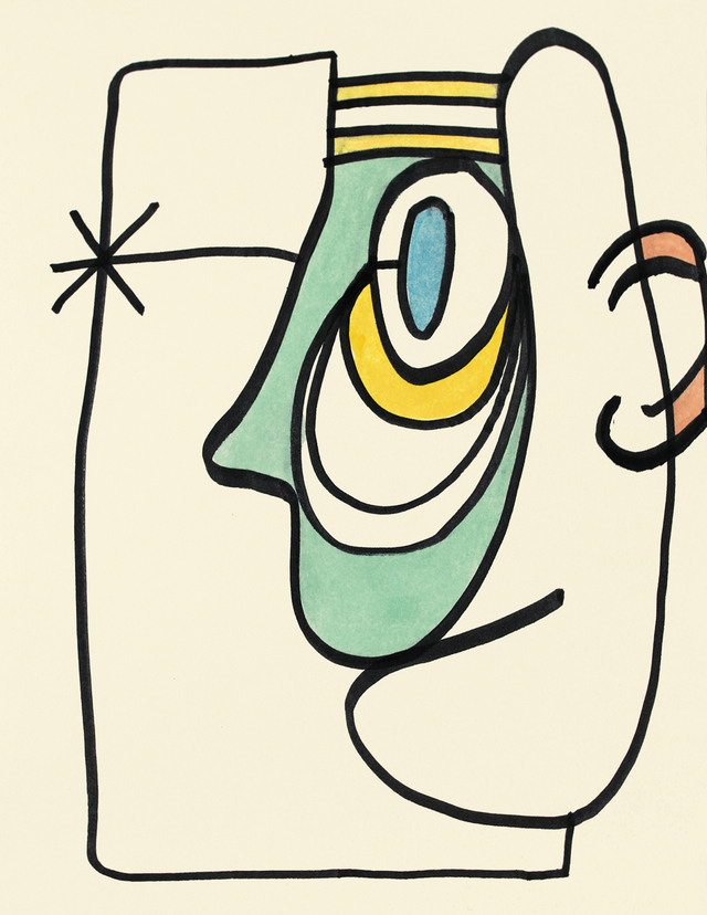640x828 The Unseen Drawings Of Kurt Vonnegut - Kurt Vonnegut Sketches
