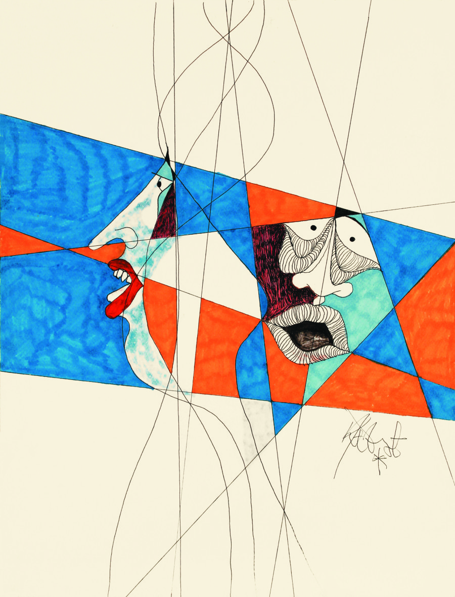 900x1180 The Wonderfully Wacky Artwork Of Kurt Vonnegut Huffpost - Kurt Vonnegut Sketches