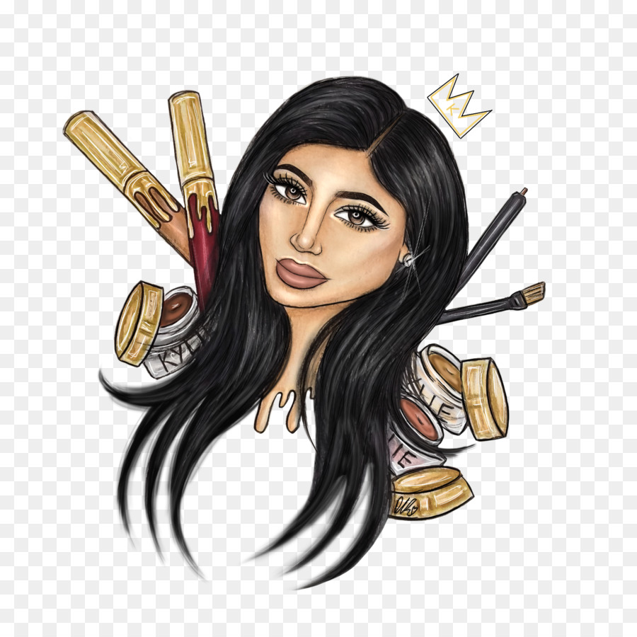 900x900 Kylie Jenner Drawing Cosmetics Art - Kylie Jenner Sketch